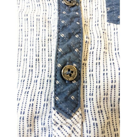 Boys Western Button Down Shirt 23 Months Denim Blue Cowboy Cotton Switzerland - Picture 3 of 4